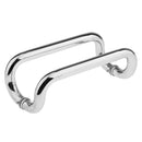 1 Pair High Quality 304 Stainless Steel Rust Proof Glass Door Pull Handle for Shower Bathroom 10.8 inches