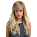 Ombre Light Blonde Color Long Curly Wig Heat Resistant Synthetic Cosplay Wig Full Wig for Women Party Wigs
