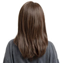 Fashion Women Synthetic Hair Cosplay Long Straight Layered Side Bangs Natural Wigs Costume Fancy Party Wigs Brown