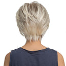 10'' Fashion Woman Layered Natural Short HEAT RESISTANT Synthetic Hair Wigs with Cap Light Blonde