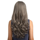 Natural Fashion Women Long Curly Grey Full Hair Wig Heat Resistant Cosplay