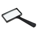 Large Magnifying Glass 3X Magnifier Handheld Rectangular for Reading Coin Stamp Tiny Prints