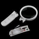 Premium Magnifying Glass 3 Lenses with LED Lights Handheld Portable Magnifier 2.5x, 5x, 16x Set