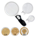 Premium Magnifying Glass 3 Lenses with LED Lights Handheld Portable Magnifier 2.5x, 5x, 16x Set