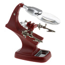 LED Helping Hands Magnifier Station - 3X 4.5X USB Lighted Magnifying Glass Stand with Clamp and Alligator Clips - For Soldering/Repair/Modeling/Hobby/Crafts