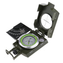Multi-function Zinc Alloy Marching Army Sighting Compass with Inclinometer for Camping Hiking - Army Green