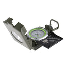 Multi-function Zinc Alloy Marching Army Sighting Compass with Inclinometer for Camping Hiking - Army Green