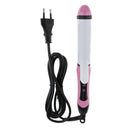 Professional 2 In 1 Streamline Design Comfortable Straightening Curling Irons Wand Pink