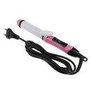Professional 2 In 1 Streamline Design Comfortable Straightening Curling Irons Wand Pink