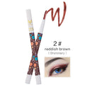 Women Pro Eye Makeup Beauty Cosmetic Waterproof Smudge-Proof Glitter Matte Eye Shadow Pen Pencil Crayon Shimmery Brown