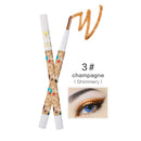 Women Pro Eye Makeup Beauty Cosmetic Waterproof Smudge-Proof Glitter Matte Eye Shadow Pen Pencil Crayon Shimmery Champagne