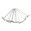 12 Pieces T Shape Hair Extension Supplies Weaving Weft Pulling Hook Needle