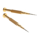2 Pieces Precision Flat Slotted Head Screwdriver Eye Glasses Watch Jewelry Toys Repair Tool Portable Kit