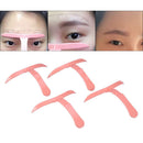 4 Types Professional Eyebrow Shaper Template Stereo Stencil Ruler Eyebrow Grooming Makeup Tool Set