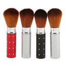 2 Pcs Retractable Cosmetic Face Powder Blush Contour Foundation Brush Tool Travel