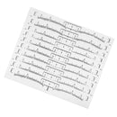10pcs Disposable Eyebrow Ruler Stickers Eye Makeup Microblading Tattoo Shaper Measuring Tool White