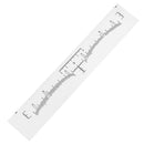 10pcs Disposable Eyebrow Ruler Stickers Eye Makeup Microblading Tattoo Shaper Measuring Tool White