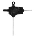Plastic Non Slip Ergonomically Designed Double Ended T Handle Hexagon Wrenches Black PACK OF 5PCS