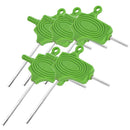 Plastic Non Slip Ergonomically Designed Double Ended T Handle Hexagon Wrenches Green PACK OF 5PCS