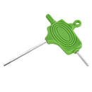 Plastic Non Slip Ergonomically Designed Double Ended T Handle Hexagon Wrenches Green PACK OF 5PCS