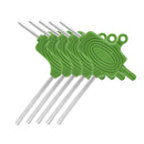 Plastic Non Slip Ergonomically Designed Double Ended T Handle Hexagon Wrenches Green PACK OF 5PCS