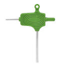 Plastic Non Slip Ergonomically Designed Double Ended T Handle Hexagon Wrenches Green PACK OF 5PCS