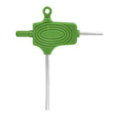 Plastic Non Slip Ergonomically Designed Double Ended T Handle Hexagon Wrenches Green PACK OF 5PCS