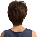 High Quality Layered 100 % Human Hair Wigs with Cap for Women Lady - Short Medium Brown 10 Inches