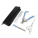 1 Set Professional Dog Cat Hair Nail Grooming Kit with Clipper Scissor Brush