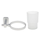 Wall Mounted Aluminum Alloy Toothbrush Toothpaste Holder Set Stand Rack Shelf with Plastic Cup