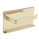 Wall Mounted Stainless Steel Toilet Tissue Paper Holder Phone Shelf Gold