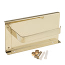 Wall Mounted Stainless Steel Toilet Tissue Paper Holder Phone Shelf Gold