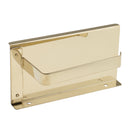 Wall Mounted Stainless Steel Toilet Tissue Paper Holder Phone Shelf Gold