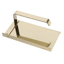 Wall Mounted Stainless Steel Toilet Tissue Paper Holder Phone Shelf Gold