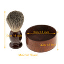 Wooden Men's Shaving Brush with Shave Mug Bowl Barber Beard Soap Cup Set - convenient to use and creat lather