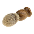 Professional Durable Wooden Long Handle Dense Shaving Brush Beauty Supplies Cosmetic Tool 10cm