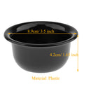 Men's Plastic Shaving Brush Mug Bowl Salon Barber Beard Shave Soap Cream Cup Black