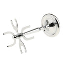 Men Barber Shaving Brush Holder Stand 4 Prongs Metal Alloy Weighted Base