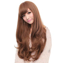 Natural Sweet Girls Synthetic Hair Wig Long Wavy Full Wigs Cosplay Blonde Full Head Wigs Costume Party Hairpiece