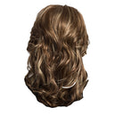 Women Lady Blond & Brown Long Wavy Curly Full Head Real Human Hair Wigs