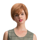 Blonde Short Beautiful Fashion Wig Natural Huamn Hair Full Wigs for Women Cosplay Daily Dress