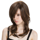 Fancy Natural Women Girls Synthetic Hair Wig Fluffy Medium Wavy Straight Full Head Wig Cosplay Wigs