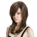 Fancy Natural Women Girls Synthetic Hair Wig Fluffy Medium Wavy Straight Full Head Wig Cosplay Wigs