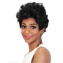 12" Ladies Women Layered Fashion Short Curly Wavy Synthetic Hair Wigs With Cap Lace Front Black