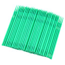 Pack of 100Pieces Disposable Micro Brush Swab Eyelash Extension Applicators Eye Makeup Cosmetic Beauty Tools - Green