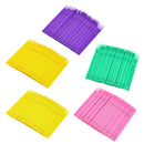 Pack of 100Pieces Disposable Micro Brush Swab Eyelash Extension Applicators Eye Makeup Cosmetic Beauty Tools - Yellow