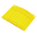 Pack of 100Pieces Disposable Micro Brush Swab Eyelash Extension Applicators Eye Makeup Cosmetic Beauty Tools - Yellow