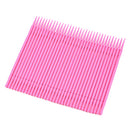 Pack of 100PCS Disposable Micro Brush Swab Eyelash Extension Applicator Brushes for Home Professionals Use - Pink