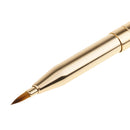 Multi-purpose Makeup Brush 2 in 1 Retractable Lip Brush Eyeshadow Brush Concealing Brush (Gold)