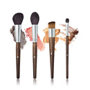 4 Pieces Makeup Brushes Set for Face Lip Eye Foundation Powder Cream Blush Bronzer Comestic
